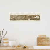 Bronx, NY Panoramic Map - 1897 Poster (Küche)