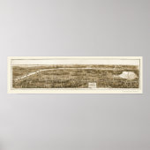 Bronx, NY Panoramic Map - 1897 Poster (Vorne)