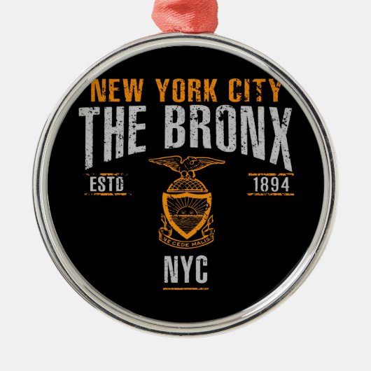 Bronx Ornament Aus Metall (Vorne)