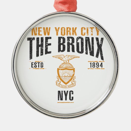 Bronx Ornament Aus Metall (Vorne)