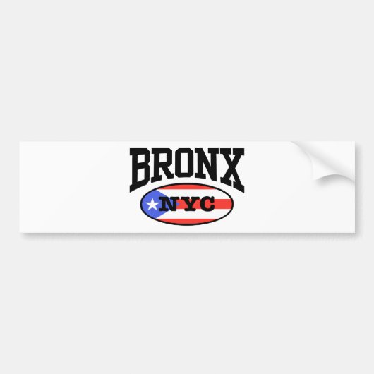 Bronx Puerto Rico Autoaufkleber (Vorne)