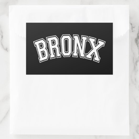 BRONX RECHTECKIGER AUFKLEBER (Tasche)