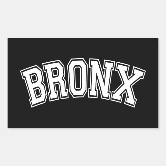BRONX RECHTECKIGER AUFKLEBER (Vorderseite)
