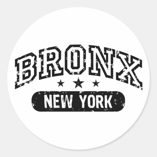 Bronx Runder Aufkleber (Vorderseite)