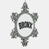 BRONX SCHNEEFLOCKEN Zinn-Ornament (Links)