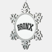 BRONX SCHNEEFLOCKEN Zinn-Ornament (Rechts)