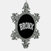 BRONX SCHNEEFLOCKEN Zinn-Ornament (Links)
