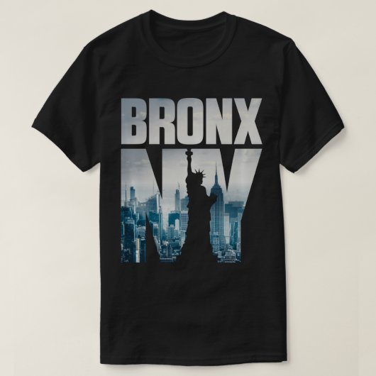 Bronx T Shirt, NY Skyline T Shirt, New York City S T-Shirt (Design vorne)