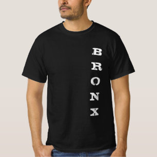 Bronx Text Classic Nyc New York City Schwarzwert T-Shirt
