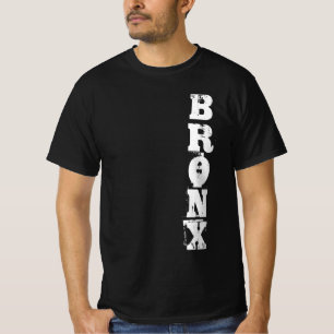 Bronx Text Retro Classic New York City Black T-Shirt