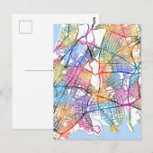 Bronx USA City Map Postkarte (Vorne/Hinten)