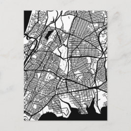 Bronx USA City Map Postkarte