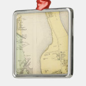 Bronx Westchester County New York Silbernes Ornament (Links)