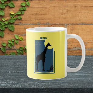 Bronx Zoo New York Vintag Giraffe Kaffeetasse