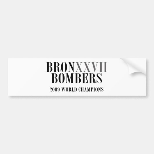 bronxxvIIbombers_ROMAN Autoaufkleber (Vorne)