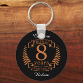 Bronze 8. Hochzeitstag 8 Jahre Schlüsselanhänger (Vorderseite)