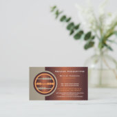 Bronze Abacus Accounting Business Cards Visitenkarte (Stehend Vorderseite)