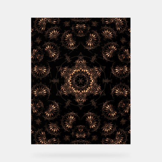 Bronze Age Mandala Acrylschild (Vorderseite)