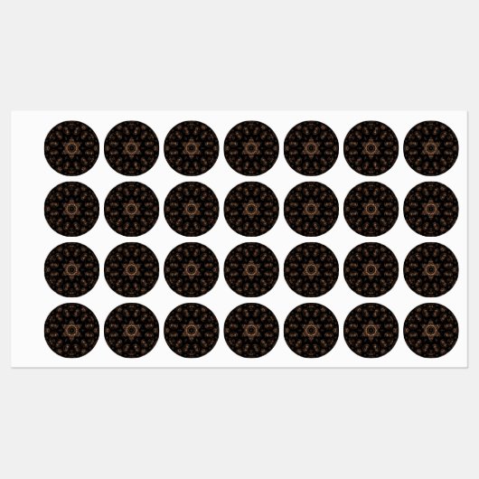 Bronze Age Mandala Etiketten (Blatt)