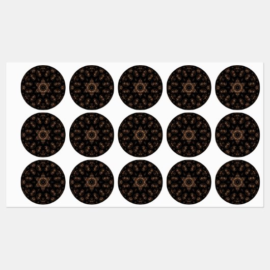 Bronze Age Mandala Etiketten (Blatt)