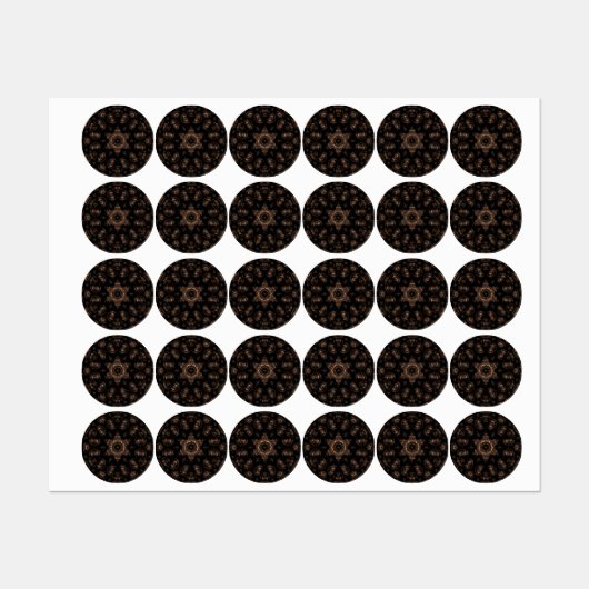 Bronze Age Mandala Etiketten (Blatt)