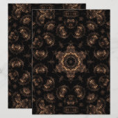 Bronze Age Mandala Feiertagskarte (Vorne/Hinten)
