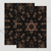 Bronze Age Mandala Feiertagskarte (Vorne/Hinten)