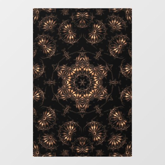 Bronze Age Mandala Fensteraufkleber (Blatt)
