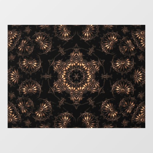 Bronze Age Mandala Fensteraufkleber (Blatt)