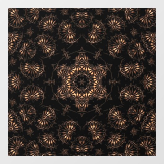Bronze Age Mandala Fensteraufkleber (Blatt)