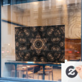Bronze Age Mandala Fensteraufkleber (Café-Fenster)