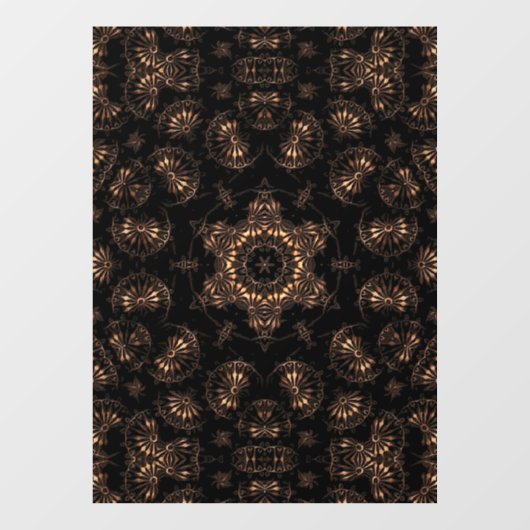 Bronze Age Mandala Fensteraufkleber (Blatt)