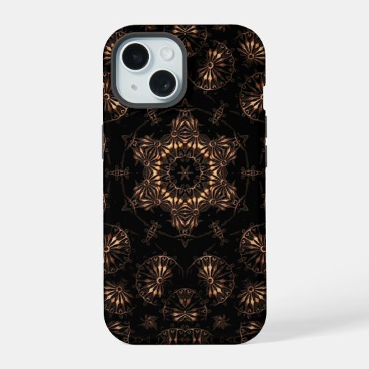 Bronze Age Mandala iPhone 15 Hülle (Rückseite)