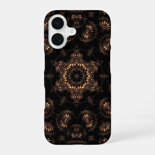 Bronze Age Mandala iPhone 16 Hülle (Rückseite)