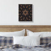 Bronze Age Mandala Leinwanddruck (Insitu (Schlafzimmer))