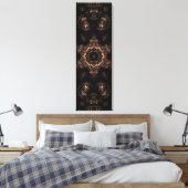Bronze Age Mandala Leinwanddruck (Insitu (Schlafzimmer))