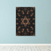 Bronze Age Mandala Leinwanddruck (Insitu (Holzboden))