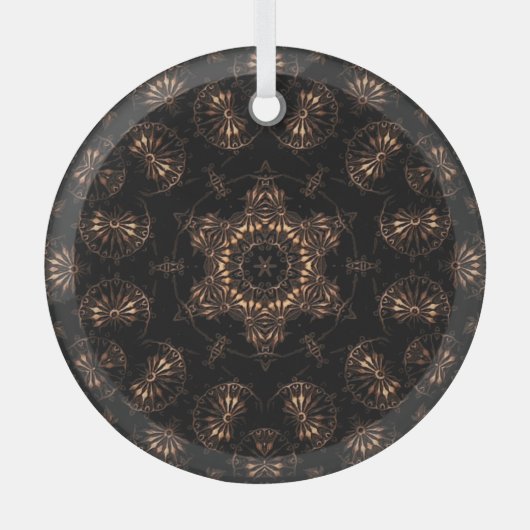 Bronze Age Mandala Ornament Aus Glas (Vorderseite)