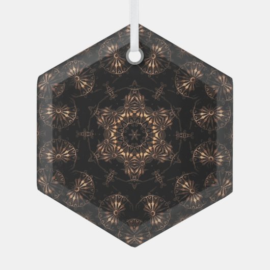 Bronze Age Mandala Ornament Aus Glas (Vorderseite)