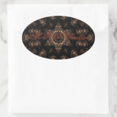 Bronze Age Mandala Ovaler Aufkleber (Tasche)