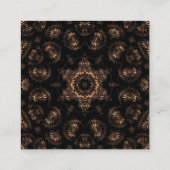 Bronze Age Mandala Quadratische Visitenkarte (Rückseite)