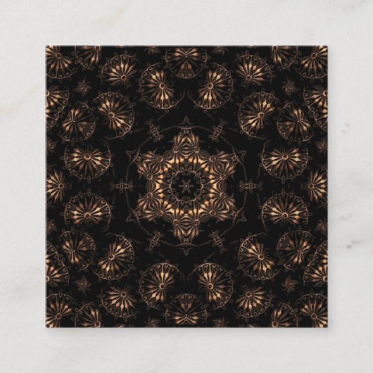 Bronze Age Mandala Quadratische Visitenkarte (Vorderseite)