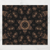 Bronze Age Mandala Schaumweinetikett (Einzelnes Label)