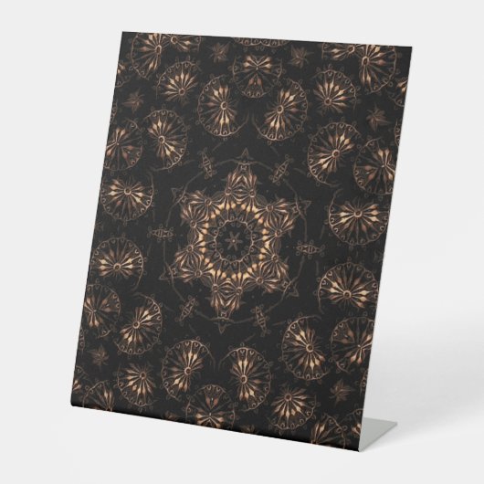 Bronze Age Mandala Sockelschild (Vorderseite)