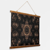 Bronze Age Mandala Wandteppich Mit Holzrahmen (Gewinkelt)