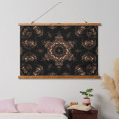 Bronze Age Mandala Wandteppich Mit Holzrahmen (Schlafzimmer)