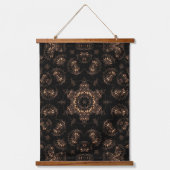 Bronze Age Mandala Wandteppich Mit Holzrahmen (Vorderseite 2)