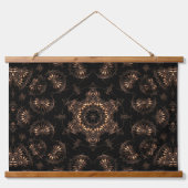 Bronze Age Mandala Wandteppich Mit Holzrahmen (Vorderseite 3)