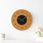 Bronze and Black Lowpriced Kitchen Wall Clock Große Wanduhr (Zuhause)