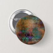 Bronze, Aquamarin, Lila Abstrakt Button (Vorne & Hinten)